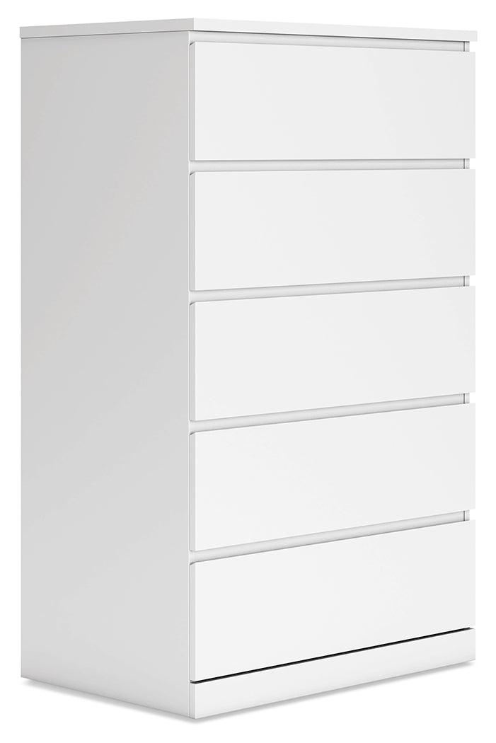 Onita White Chest of Drawers by Ashley at Eve Furniture