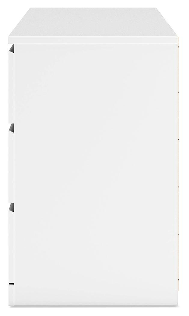 Onita White Dresser by Ashley at Eve Furniture