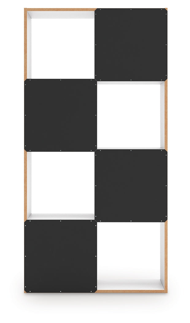 Onita White Eight Cube Organizer by Ashley at Eve Furniture