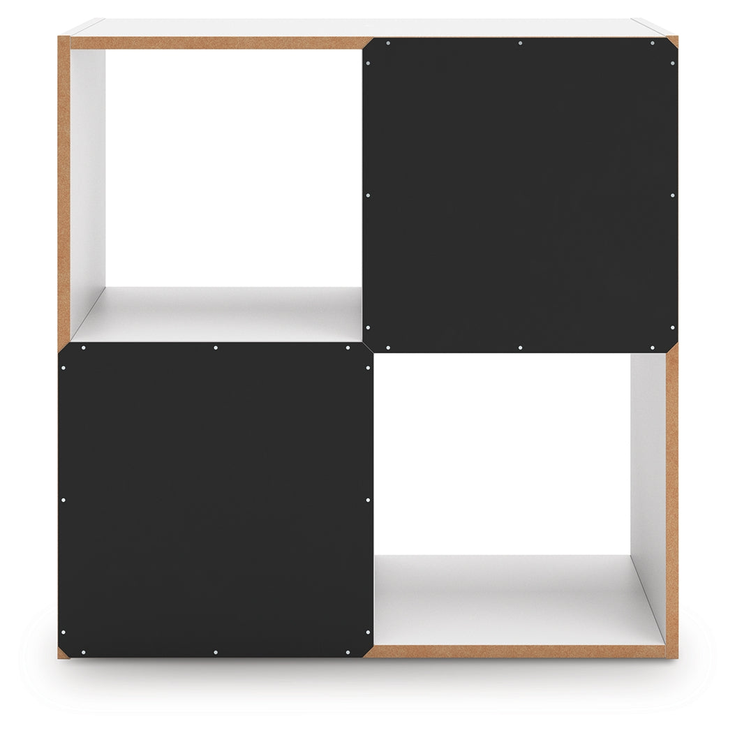 Onita White Four Cube Organizer by Ashley at Eve Furniture