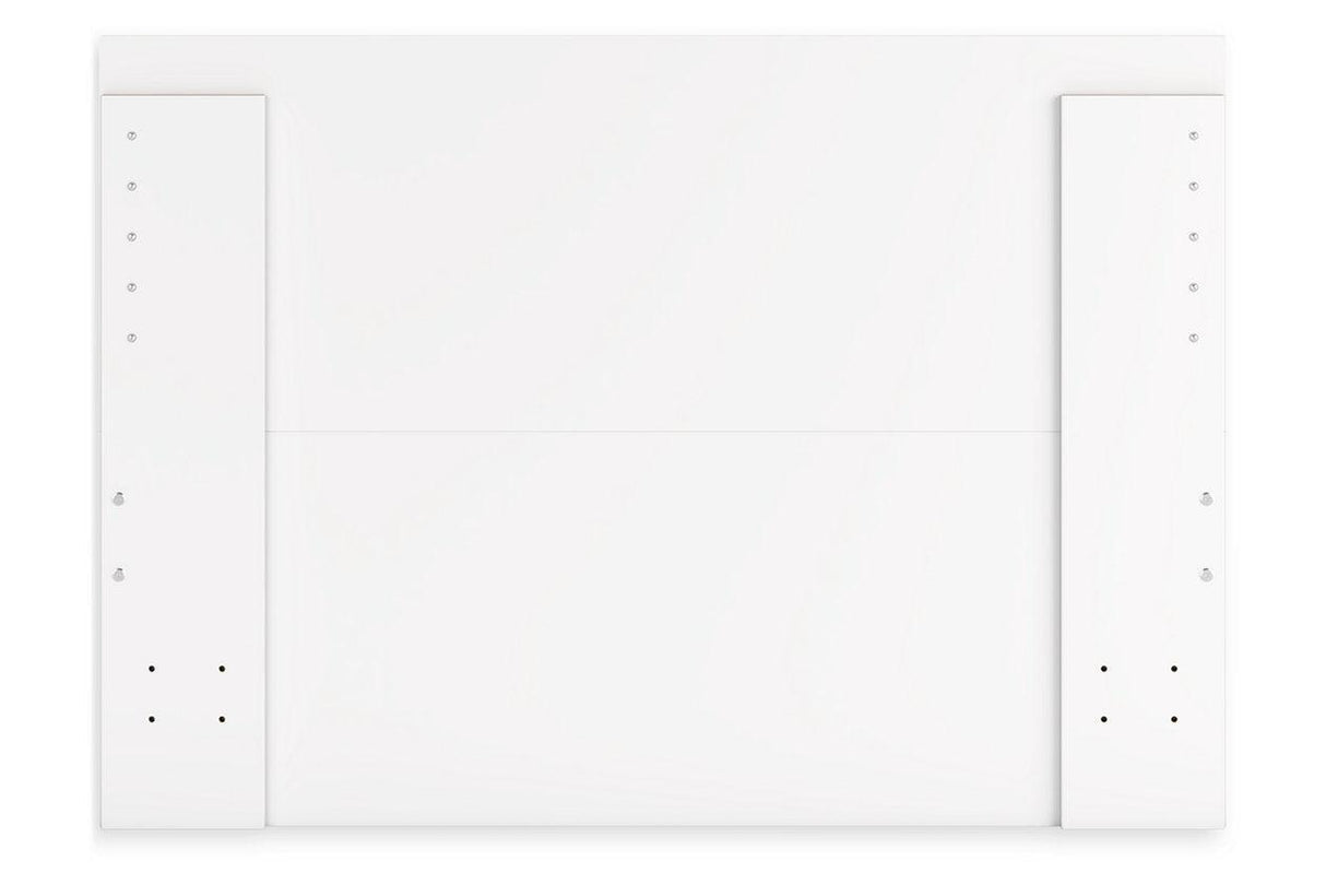 Onita White Full Panel Platform Bed with 1 Side Storage by Ashley at Eve Furniture