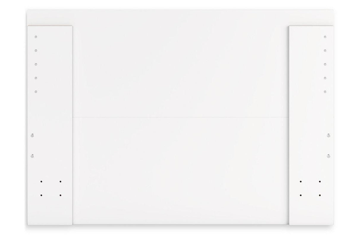 Onita White Full Panel Platform Bed with 2 Side Storage by Ashley at Eve Furniture