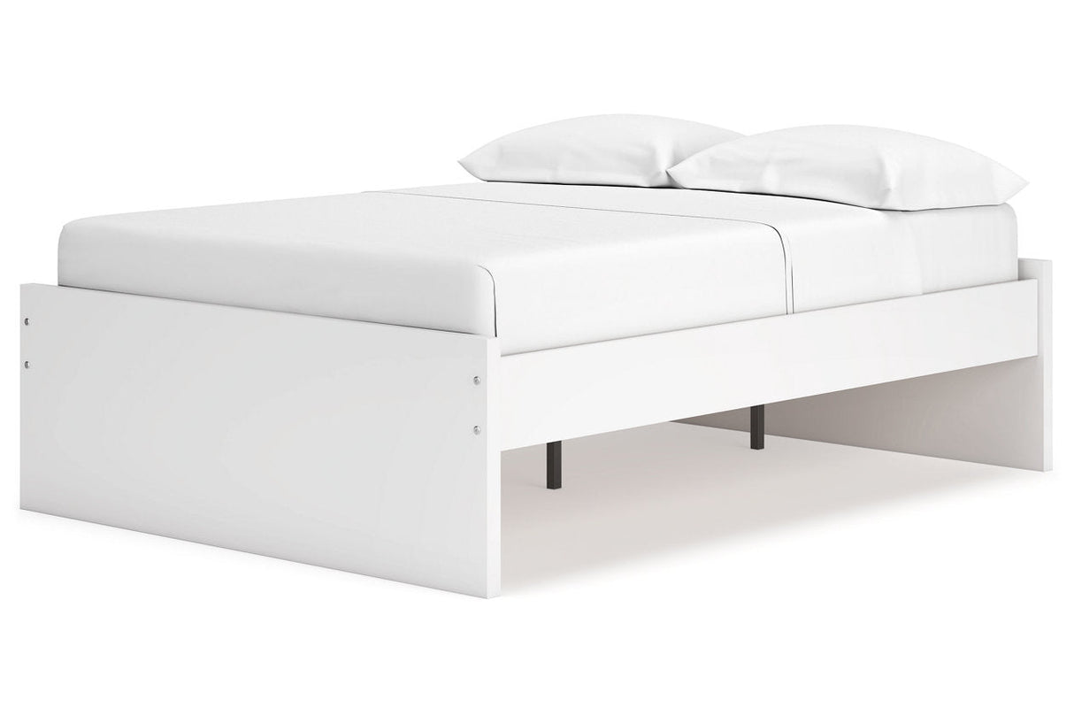 Onita White Full Platform Base Bed by Ashley at Eve Furniture