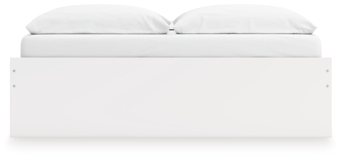 Onita White King Platform Bed by Ashley at Eve Furniture