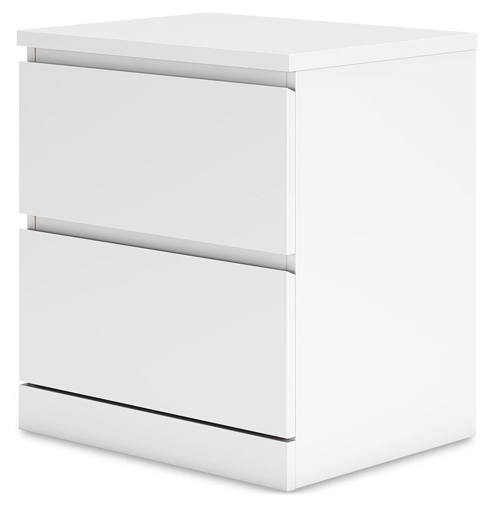 Onita White Nightstand by Ashley at Eve Furniture