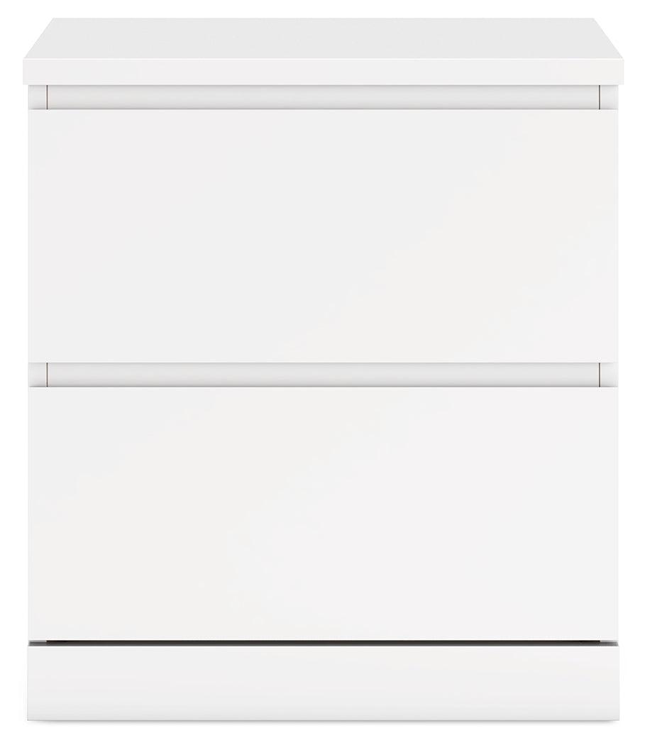 Onita White Nightstand by Ashley at Eve Furniture