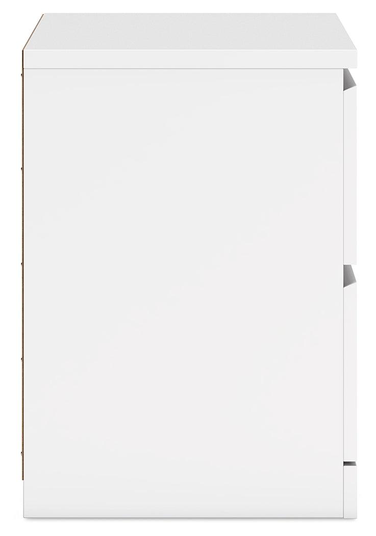 Onita White Nightstand by Ashley at Eve Furniture