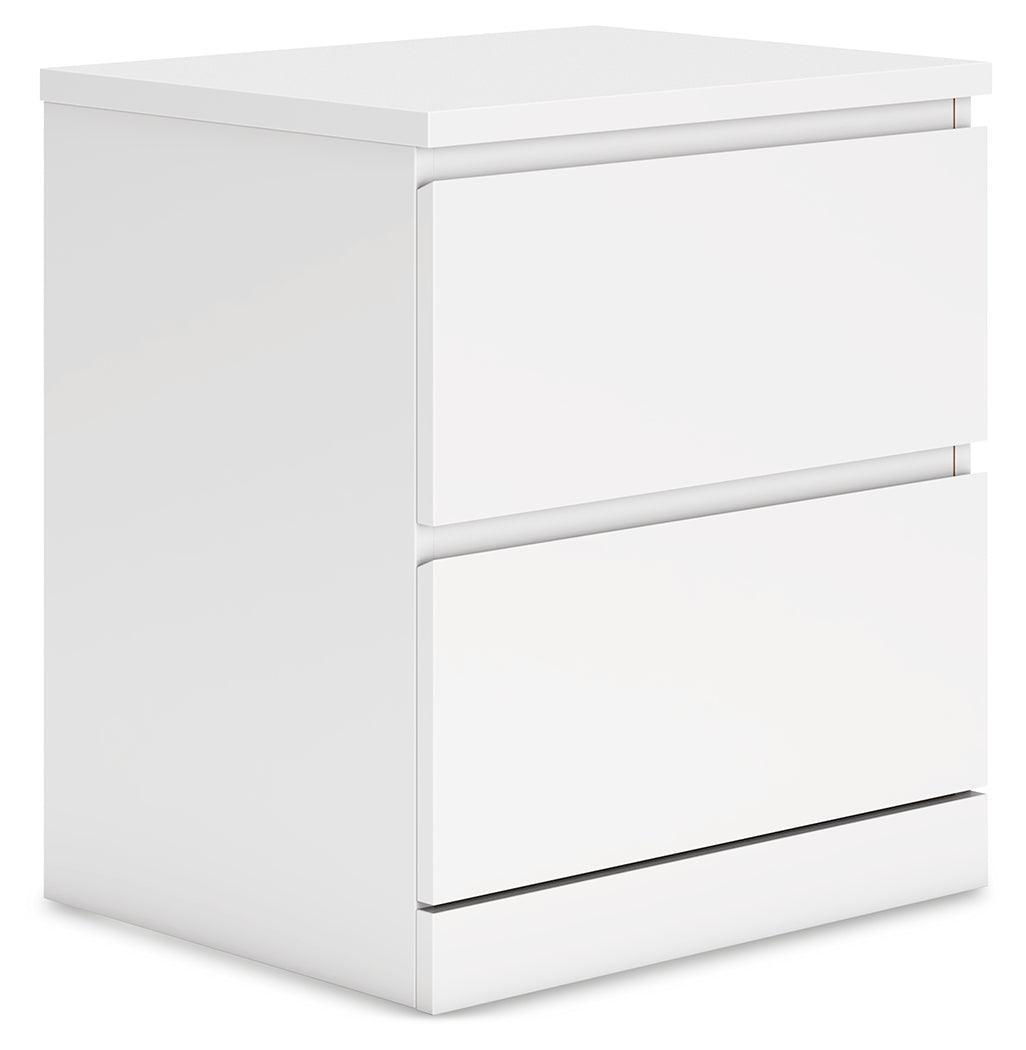 Onita White Nightstand by Ashley at Eve Furniture