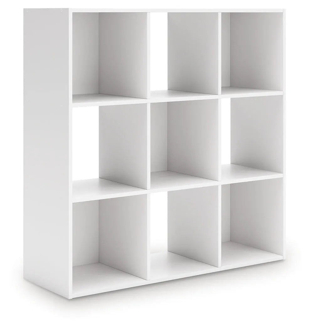 Onita White Nine Cube Organizer by Ashley at Eve Furniture