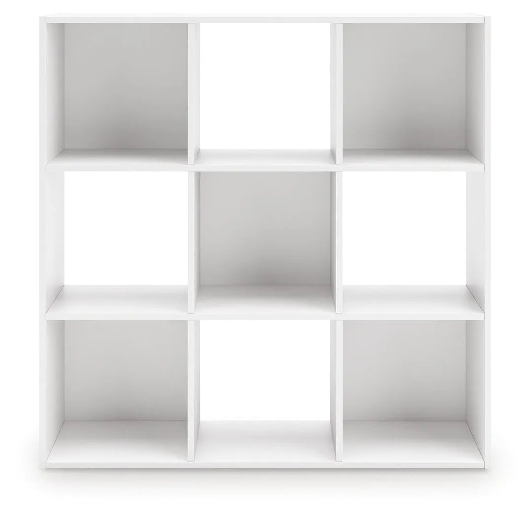 Onita White Nine Cube Organizer by Ashley at Eve Furniture
