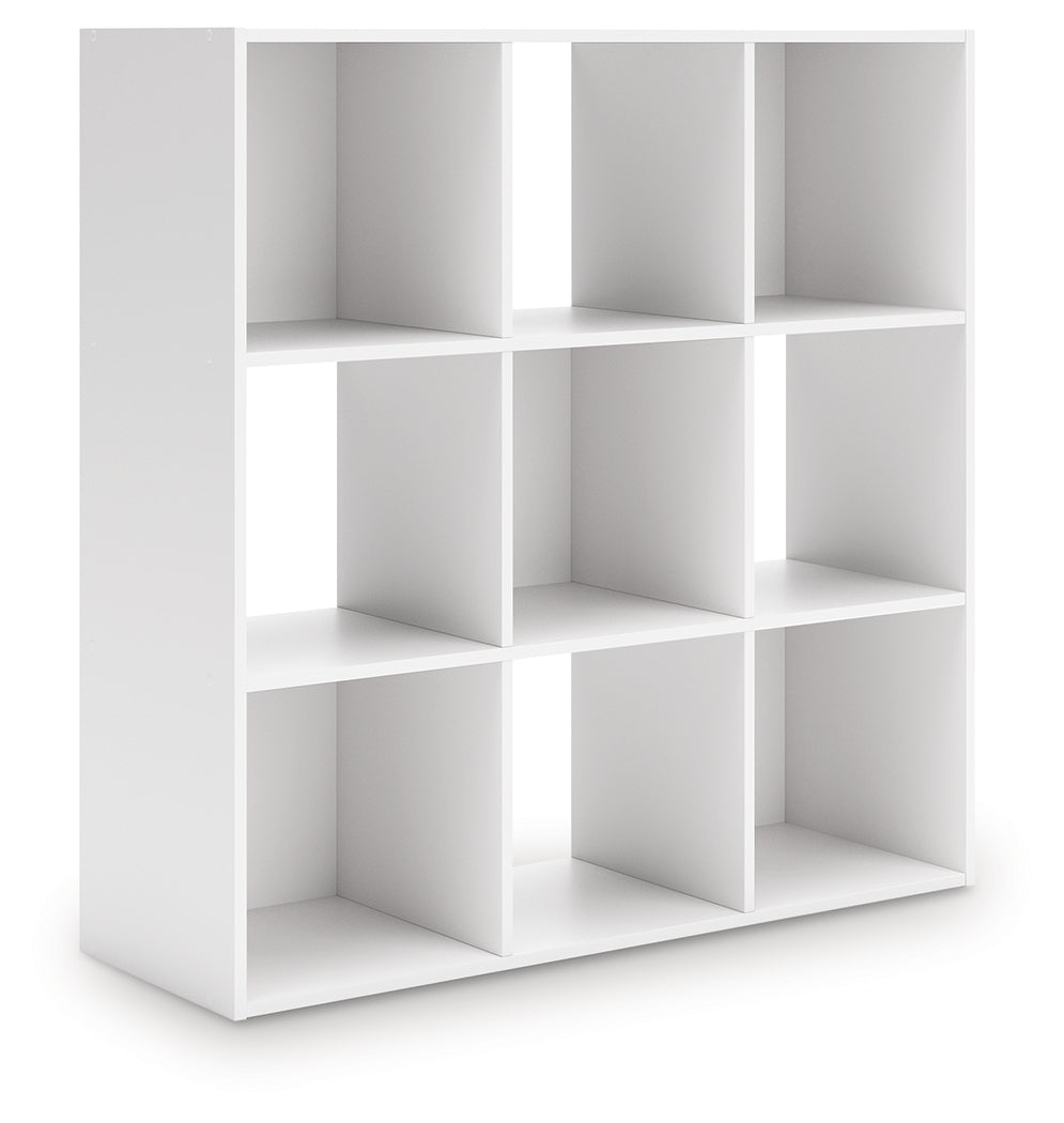 Onita White Nine Cube Organizer by Ashley at Eve Furniture