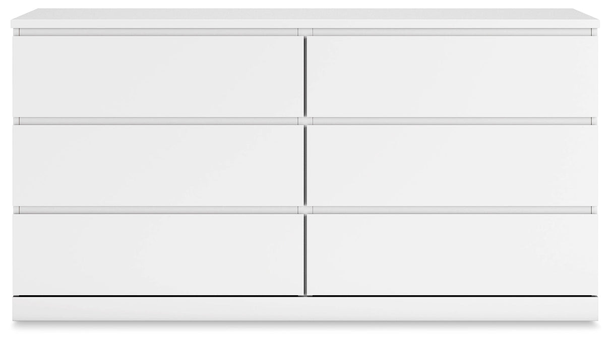 Onita White Platform Bedroom Set by Ashley at Eve Furniture