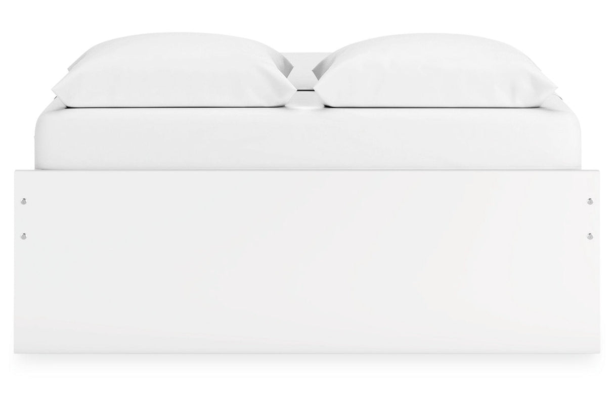 Onita White Queen Platform Base Bed by Ashley at Eve Furniture