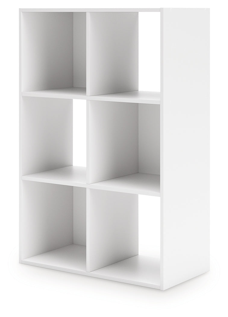 Onita White Six Cube Organizer by Ashley at Eve Furniture