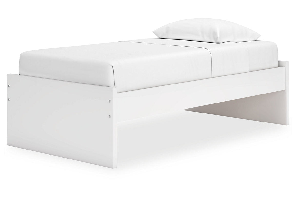Onita White Twin Platform Base Bed by Ashley at Eve Furniture