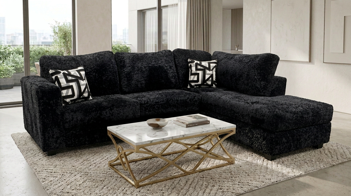 Nua Black 2-Piece Sectional