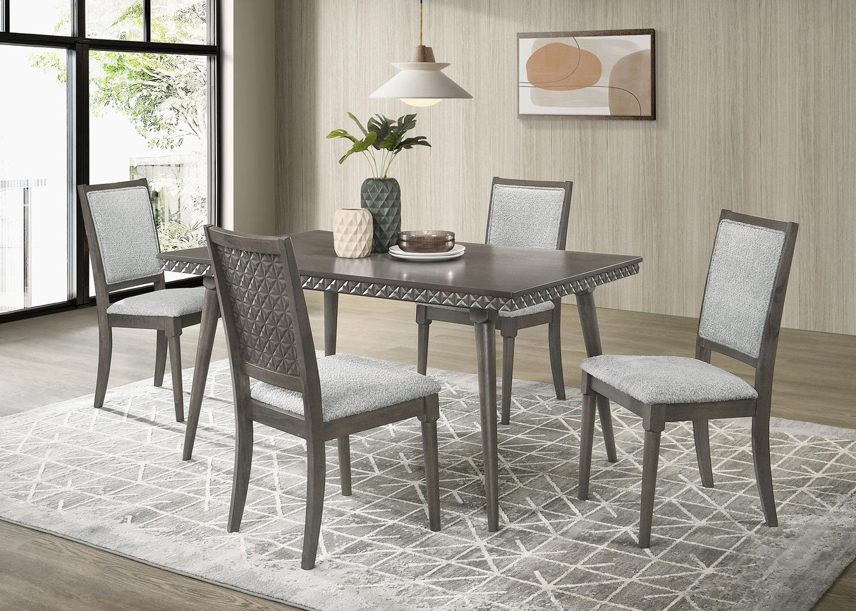 Onslow Dark Brown Rectangular Wood Dining Table by Coaster at Eve Furniture