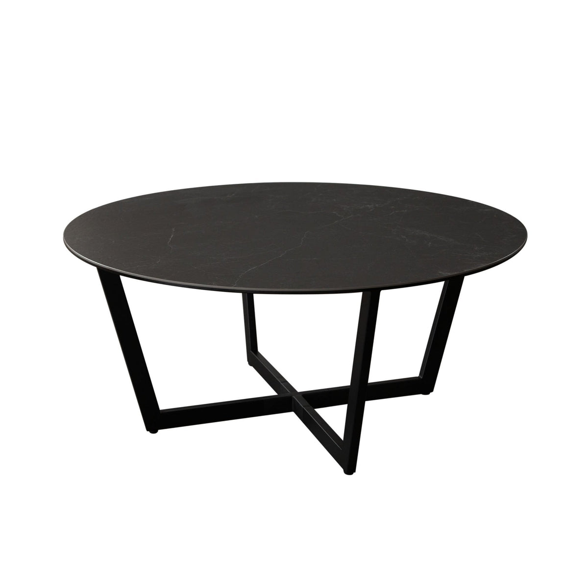 Onyx Black Ceramic Glass Coffee Table by Diamond Sofa at Eve Furniture