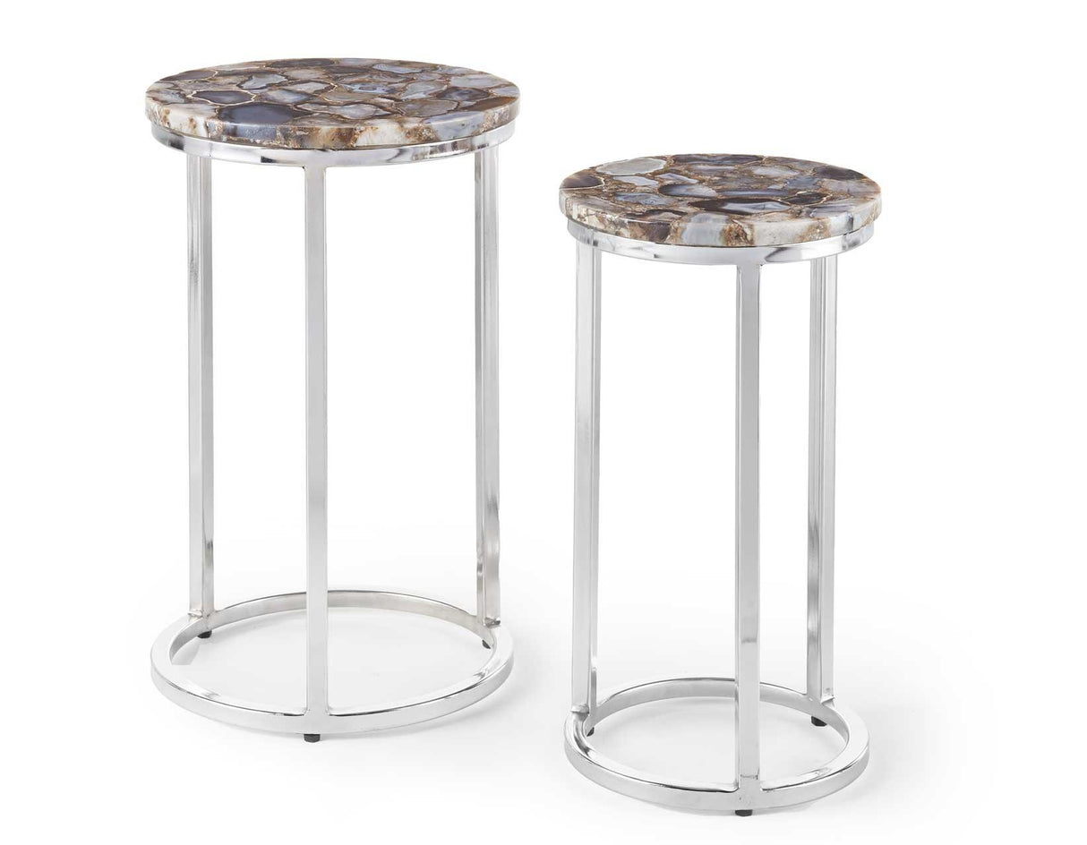 Onyx Agate Top Nesting Table by Steve Silver at Eve Furniture