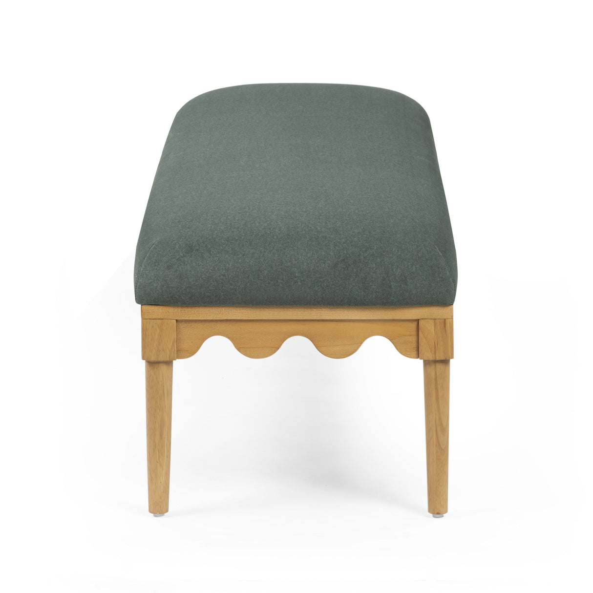 Oodle 56.5" Vegan Mohair Bench by TOV Furniture at Eve Furniture