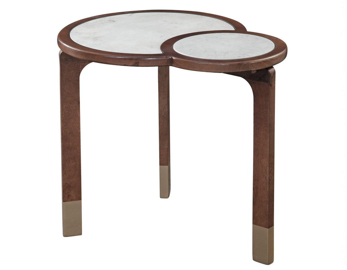Oormi 3-Piece Banswara White Marble Inlay Table Set by Steve Silver at Eve Furniture