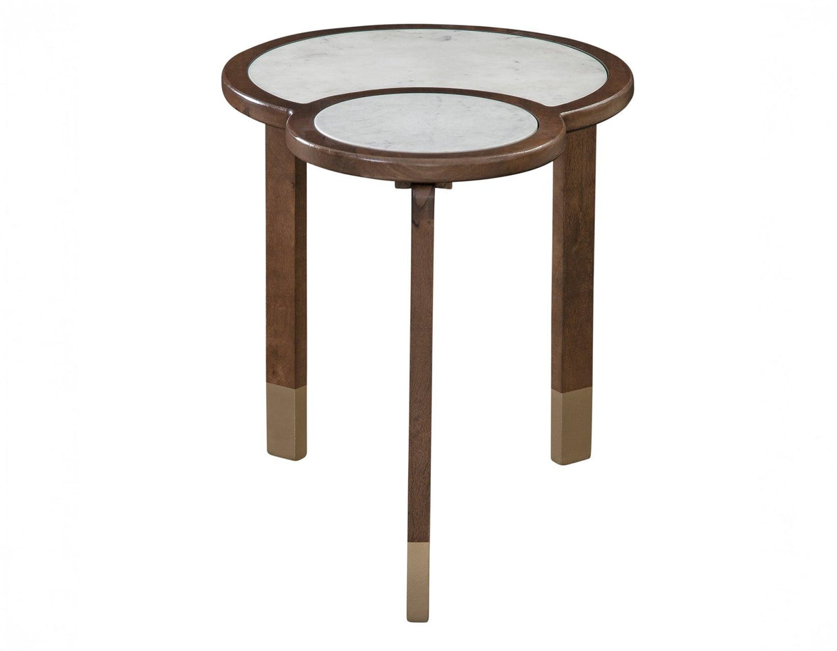 Oormi Banswara White Marble Inlay End Table by Steve Silver at Eve Furniture