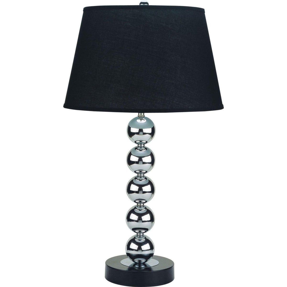 Opal Silver/Black Table Lamp, Set of 2 by Furniture of America at Eve Furniture