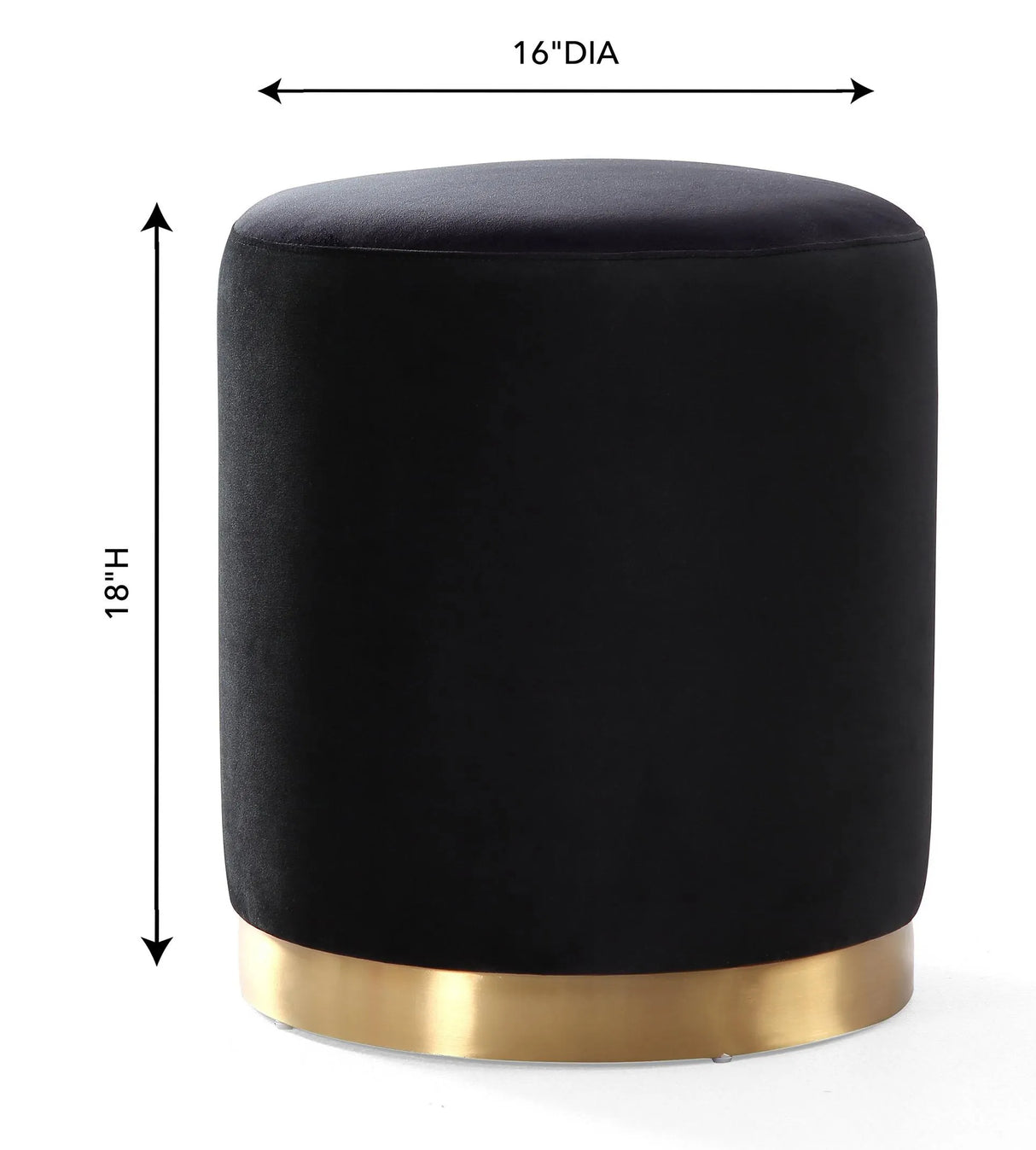 Opal Velvet Ottoman by TOV Furniture at Eve Furniture