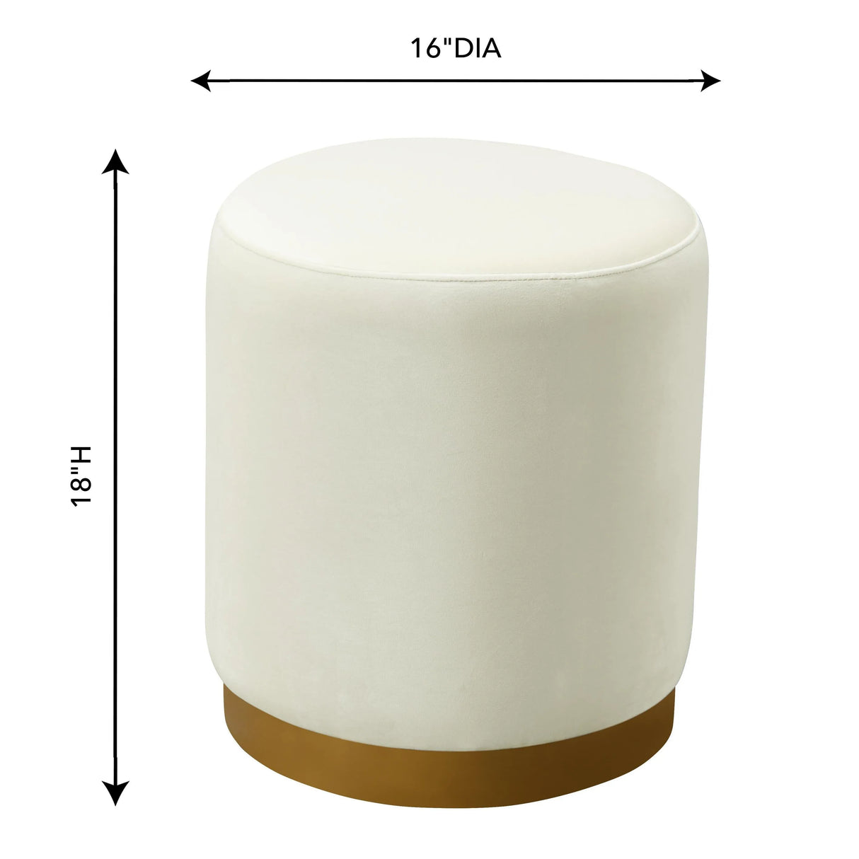 Opal Velvet Ottoman by TOV Furniture at Eve Furniture