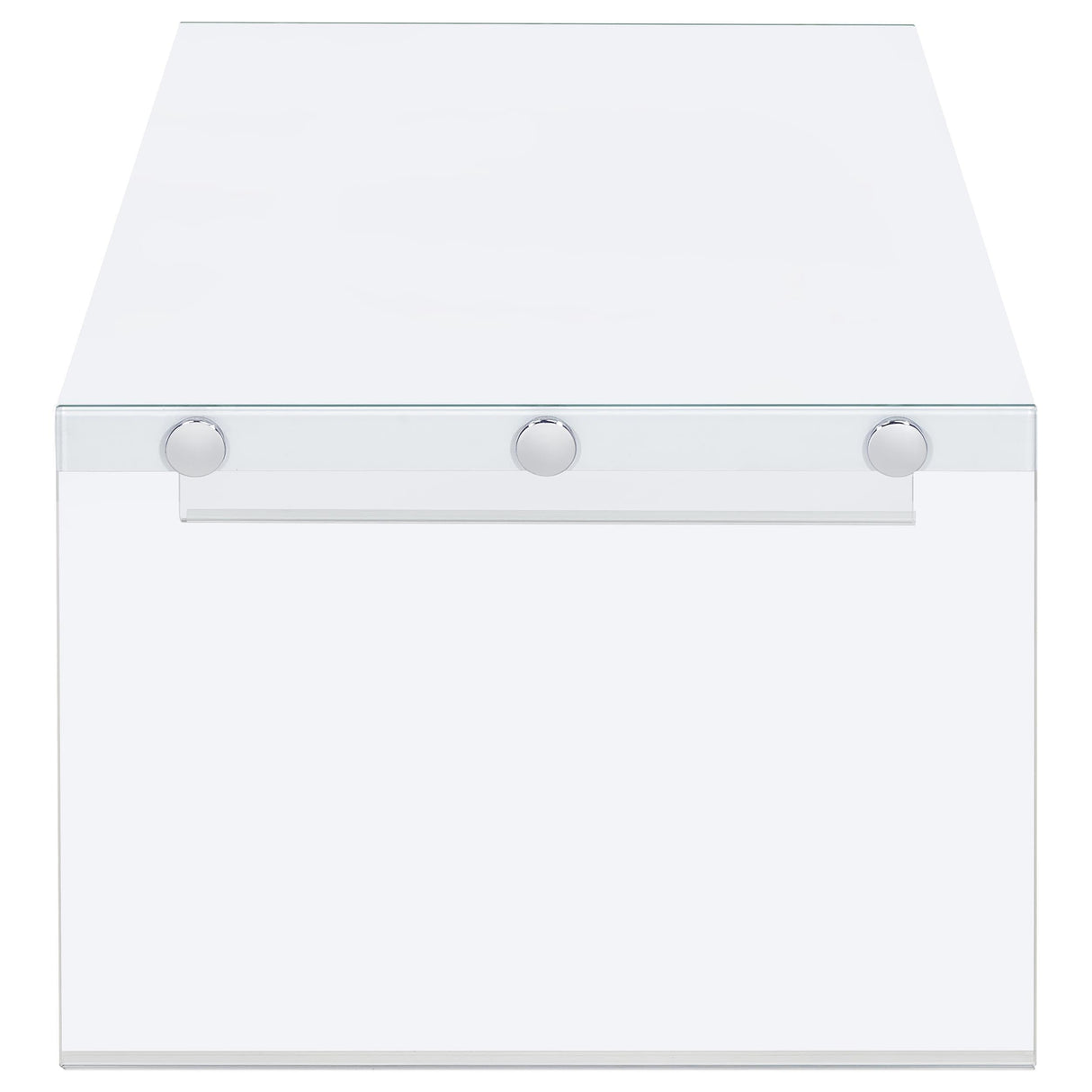 Opal White 2-Piece High Gloss Coffee and End Table Set by Coaster at Eve Furniture