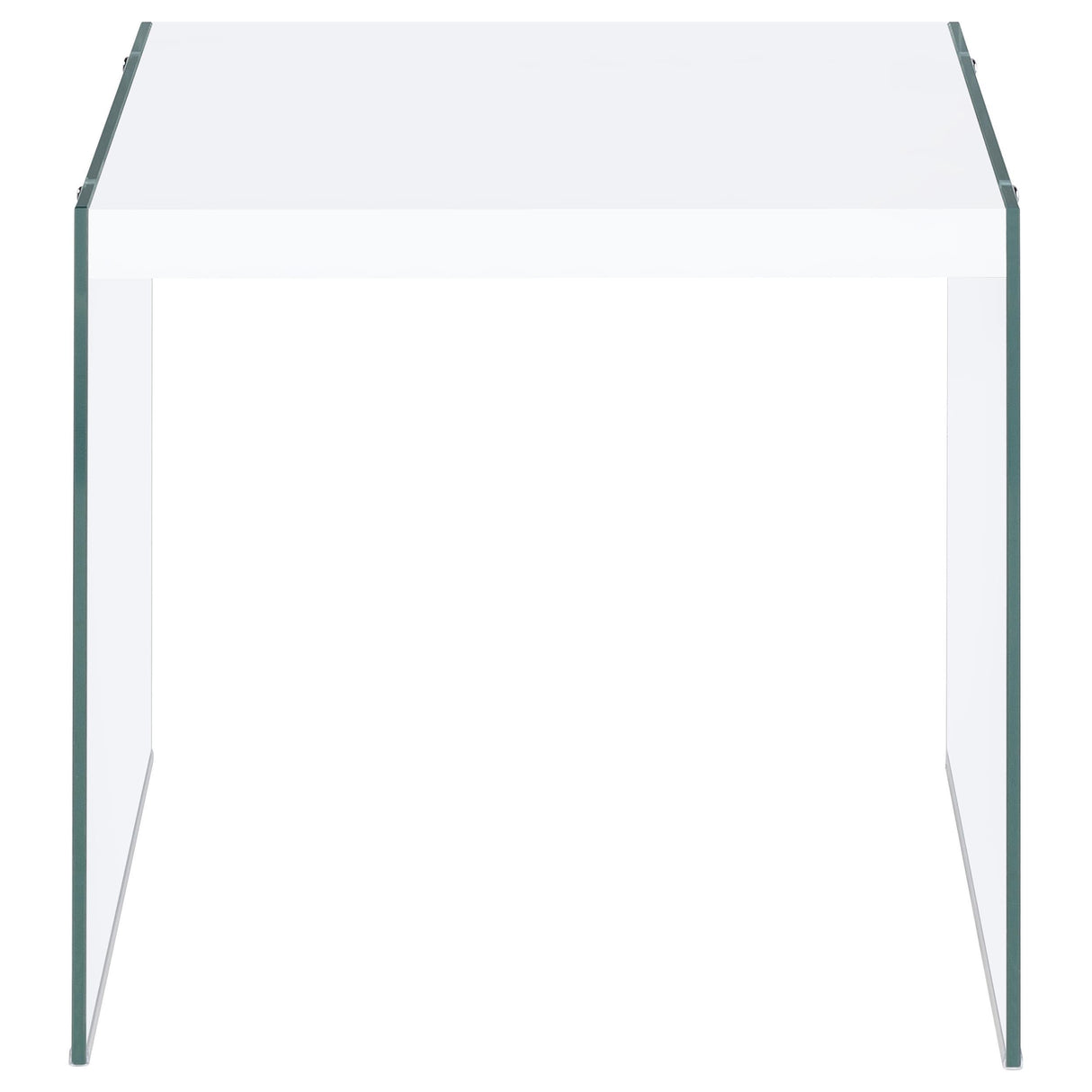 Opal White 3-Piece High Gloss Coffee and End Table Set by Coaster at Eve Furniture