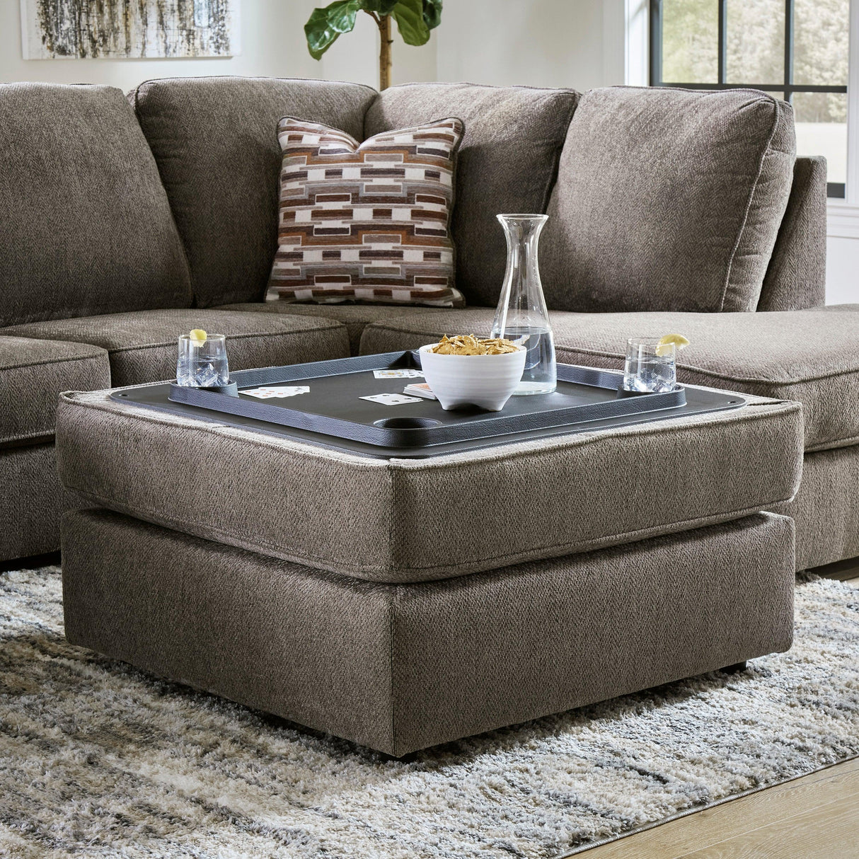 O'Phannon Putty 2-Piece Left Arm Facing Chaise Sectional by Ashley at Eve Furniture