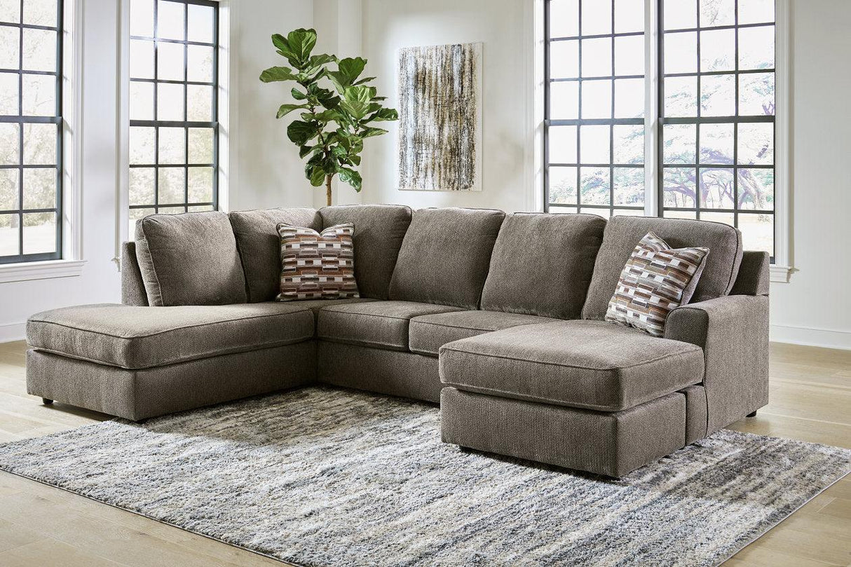 O'Phannon Putty 2-Piece Left Arm Facing Chaise Sectional by Ashley at Eve Furniture