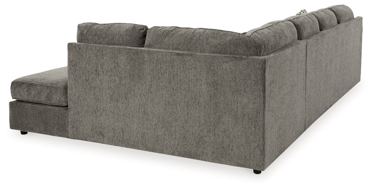 O'Phannon Putty 2-Piece Sectional with Ottoman by Ashley at Eve Furniture