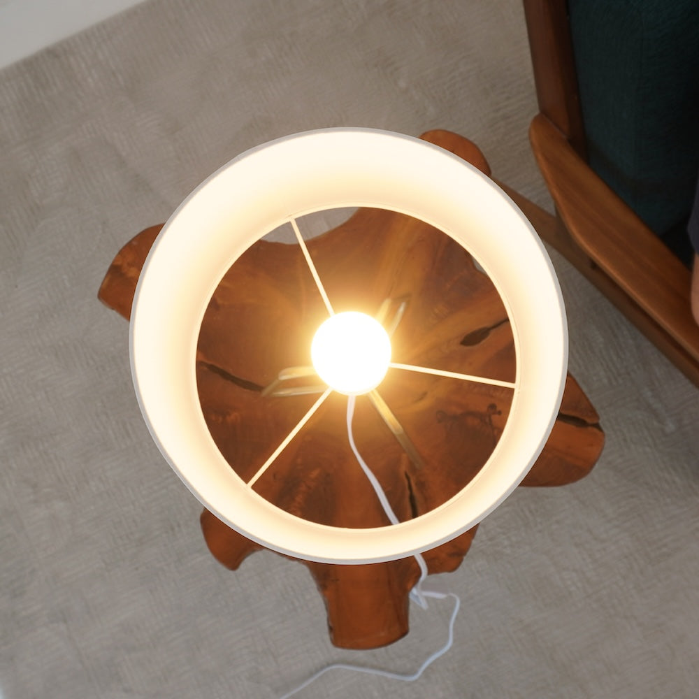 Optima Marble Lampshade Table Lamp - Bronze by Ashcroft Furniture at Eve Furniture