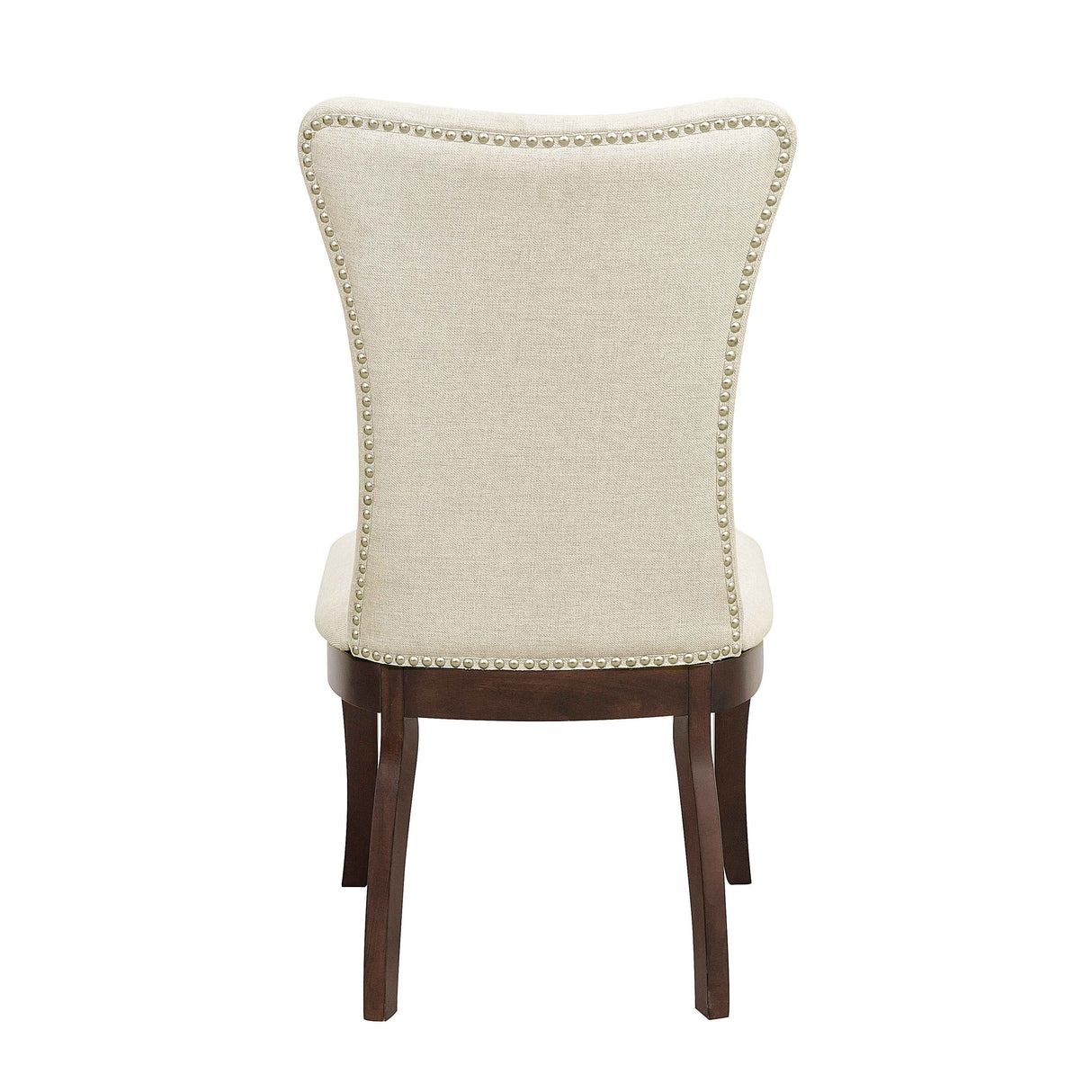 Oratorio Beige/Dark Cherry Side Chair, Set of 2