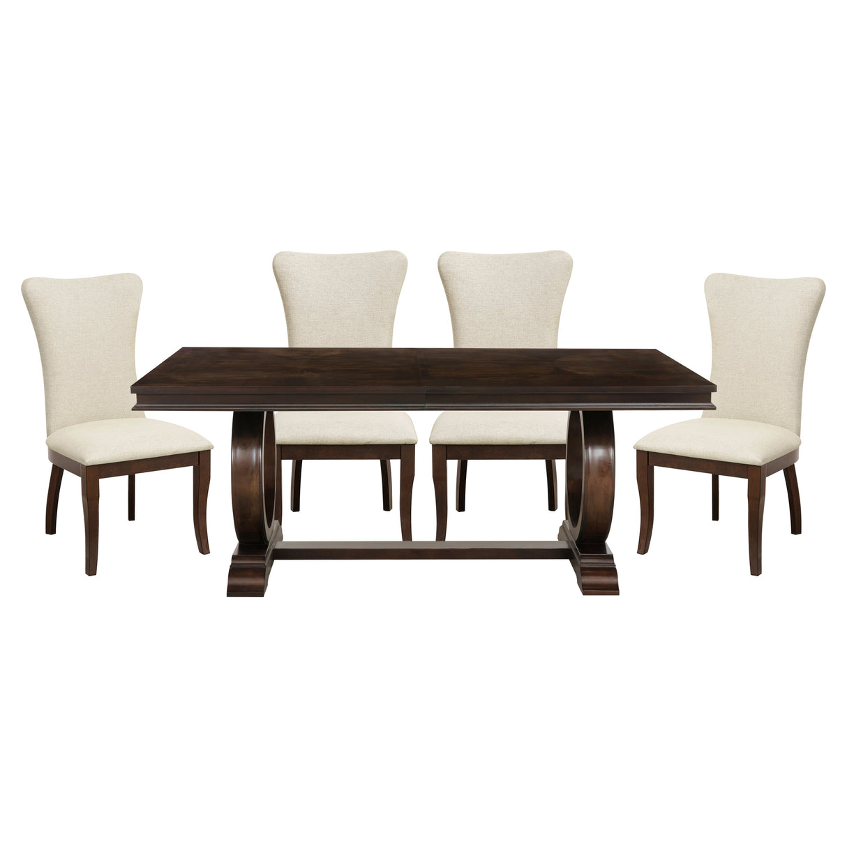 Oratorio Cherry 5-Piece Dining Set by Homelegance at Eve Furniture