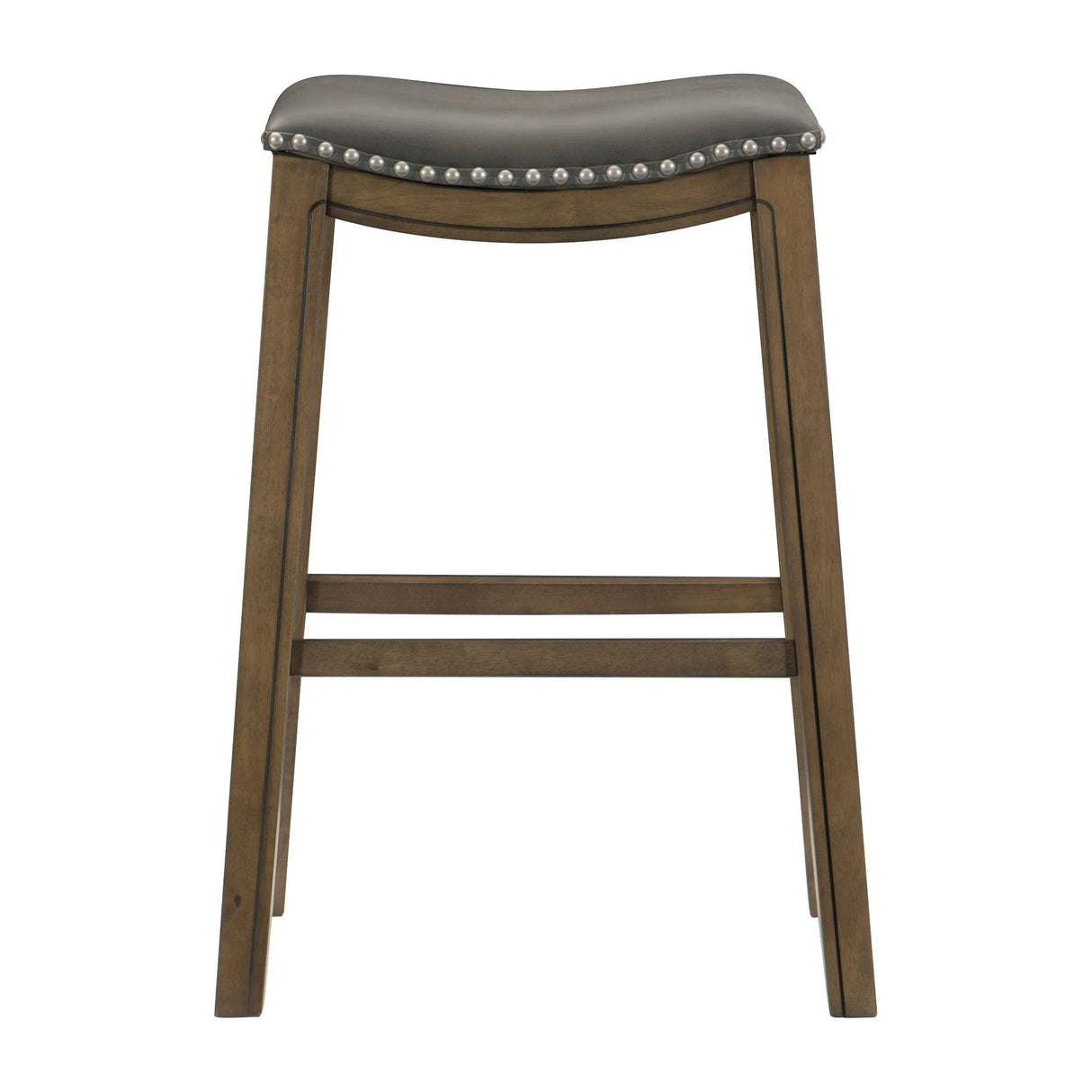 Ordway Gray/Brown Pub Height Stool, Gray by Homelegance at Eve Furniture
