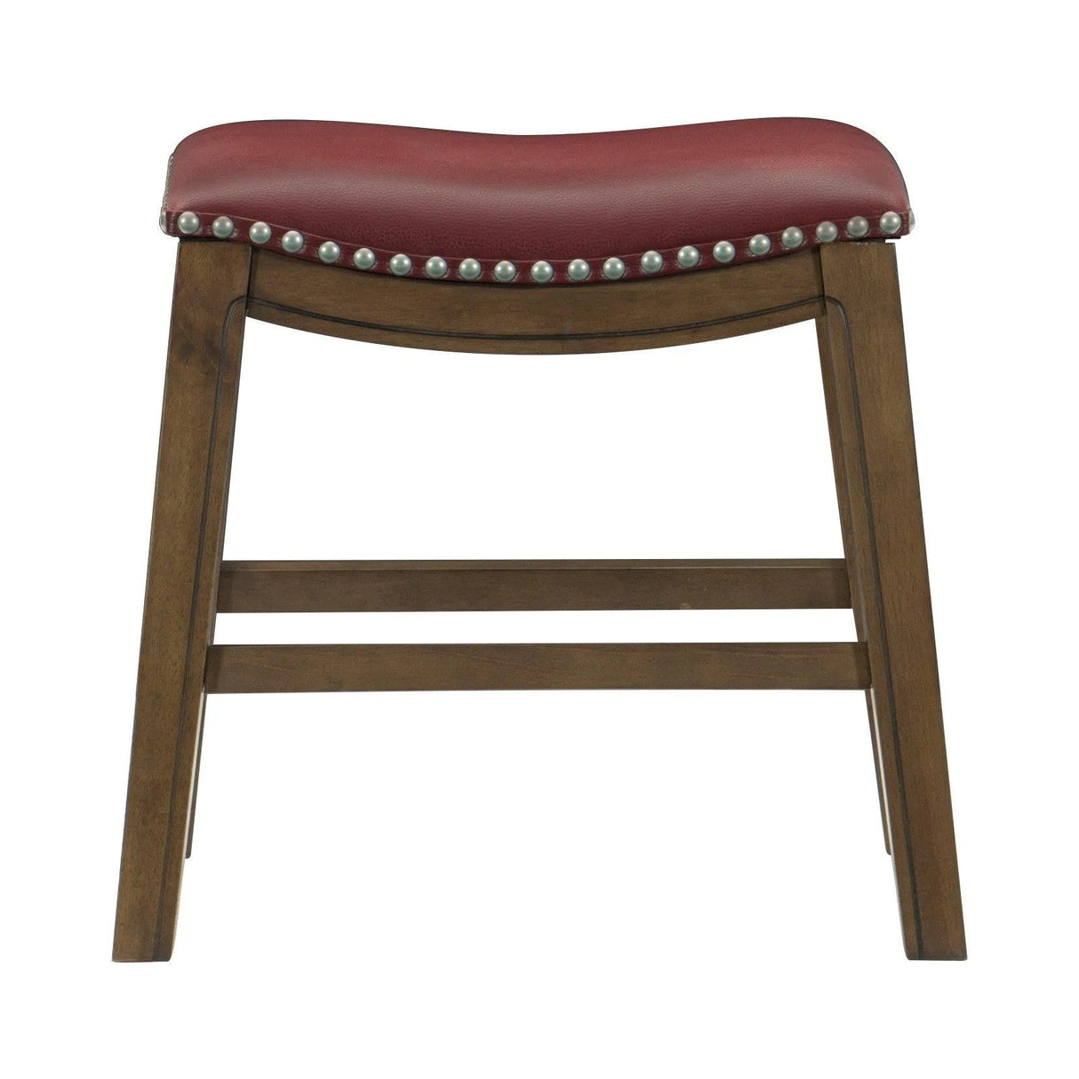 Ordway Red/Brown Dining Stool, Red by Homelegance at Eve Furniture