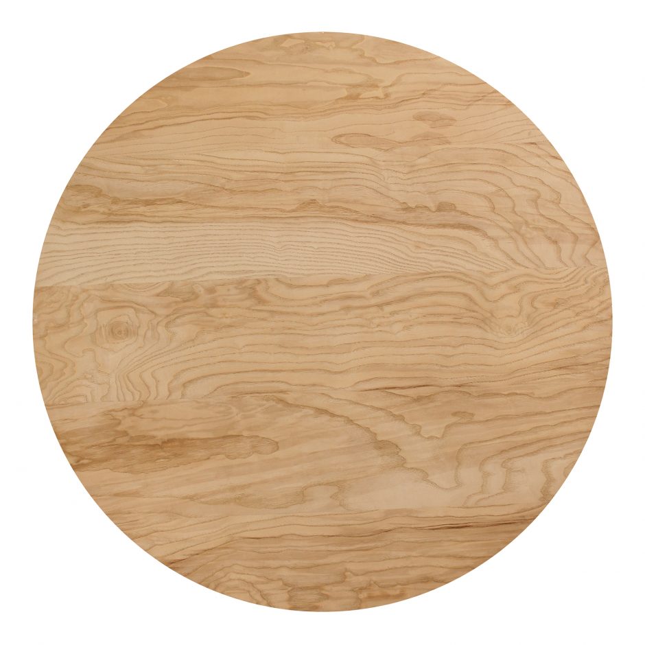 Oregon Round Coffee Table - Blonde by Moe's Home at Eve Furniture
