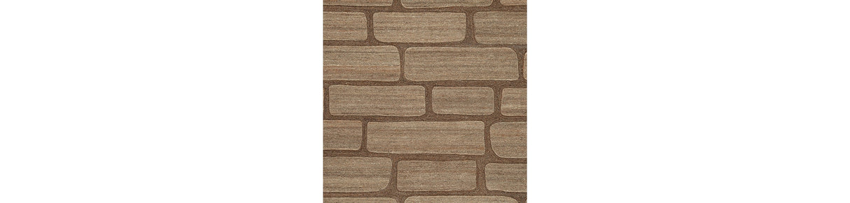 Orest Brown Medium Rug by Ashley at Eve Furniture