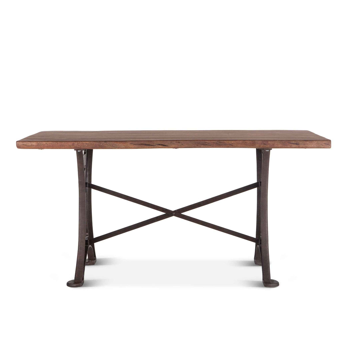 Organic Forge 72" Gathering Table in Raw Walnut by Home Trends & Design at Eve Furniture