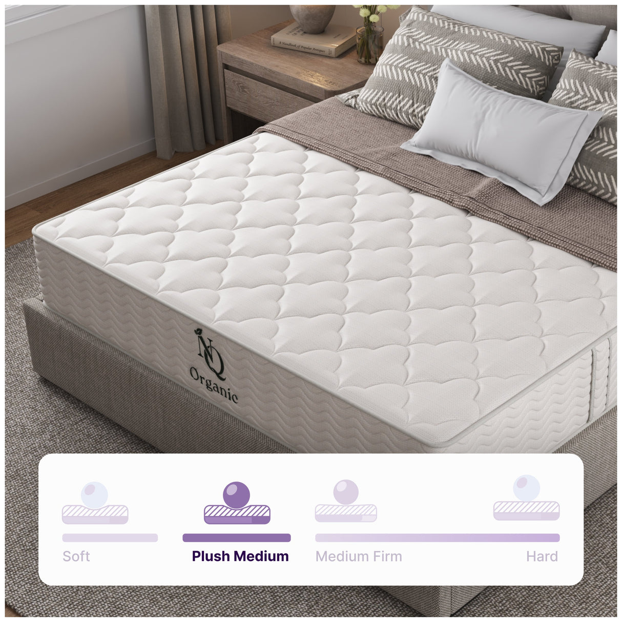 Organic Hybrid Plush Mattress by NapQueen at Eve Furniture
