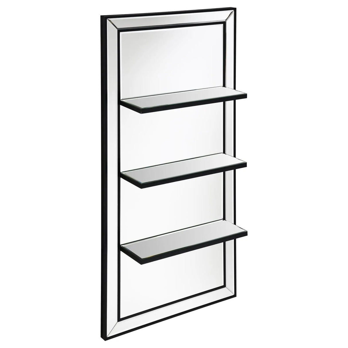 Oriel 3-Shelf Rectangle Wall Mirror by Coaster at Eve Furniture
