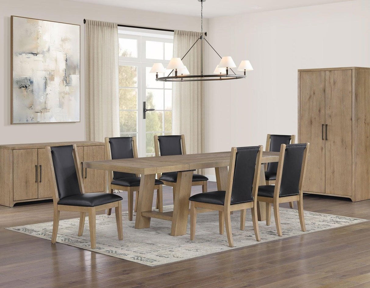Orinda 72-108 Inch Dining Table with Two 18 Inch Leaves by Steve Silver at Eve Furniture