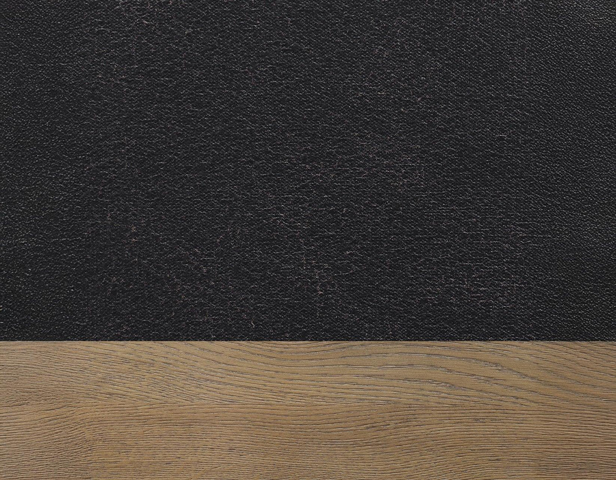 Orinda Rustic Solid Wood Side Chair, Brown Vegan Leather by Steve Silver at Eve Furniture