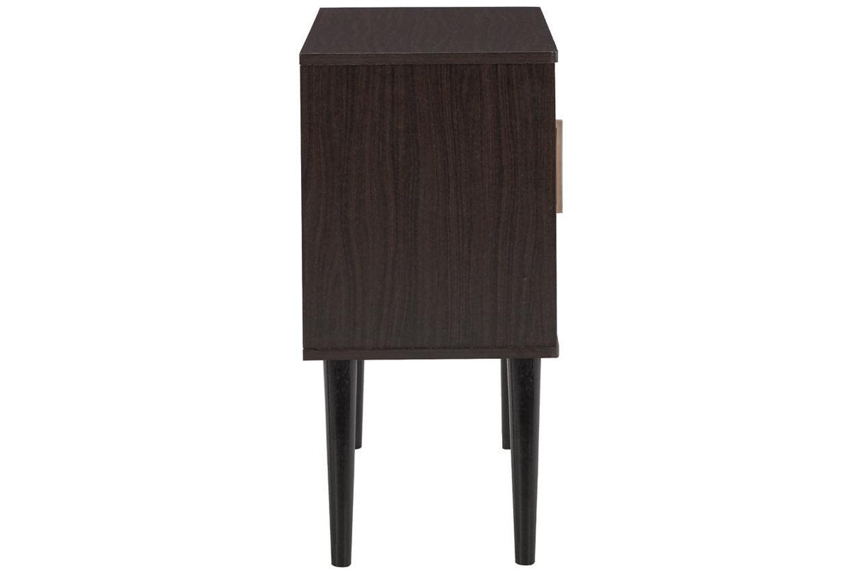 Orinfield Dark Brown Accent Cabinet by Ashley at Eve Furniture