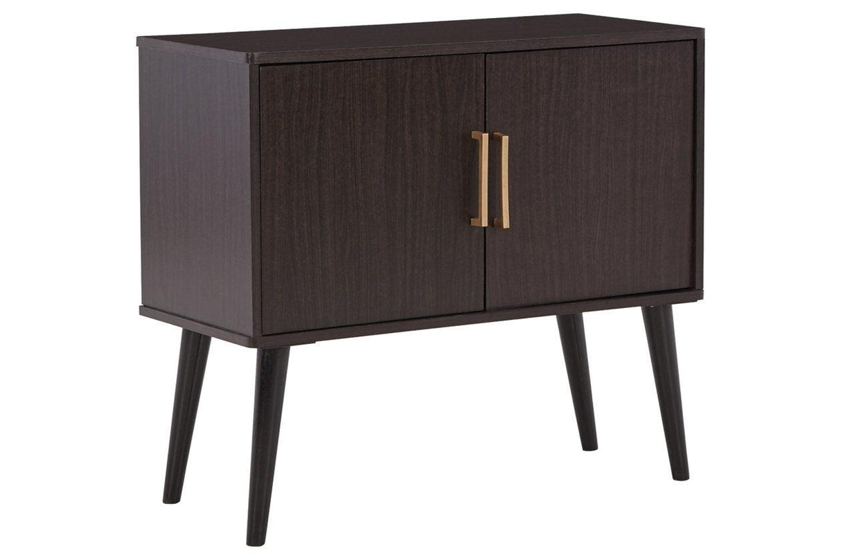 Orinfield Dark Brown Accent Cabinet by Ashley at Eve Furniture