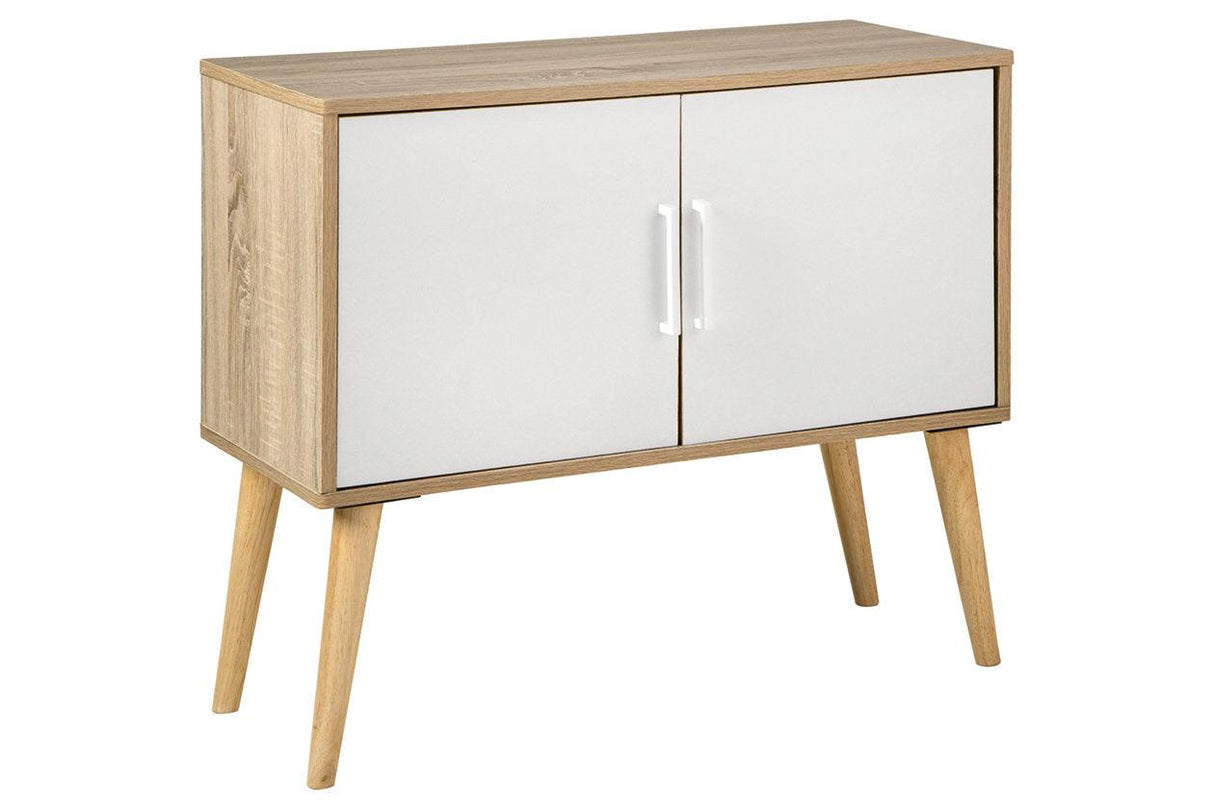 Orinfield Natural/White Accent Cabinet by Ashley at Eve Furniture
