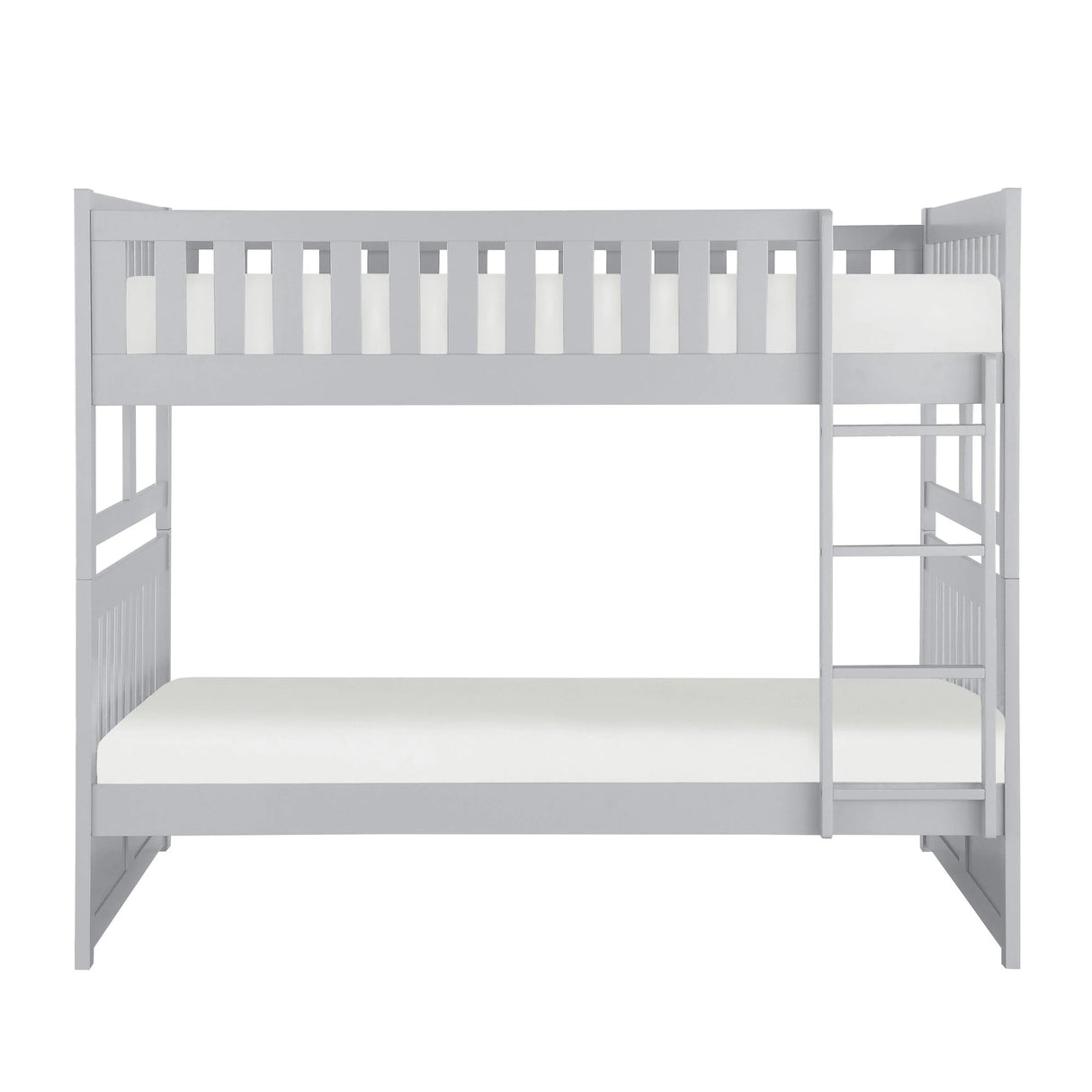 Orion Gray Full/Full Bunk Bed by Homelegance at Eve Furniture